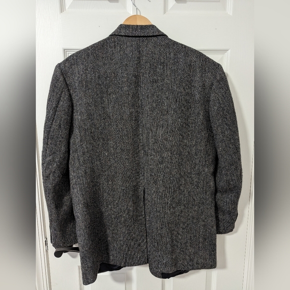 Vintage Land's End Harris Tweed Blazer Jacket Men 42R - Picture 6 of 6